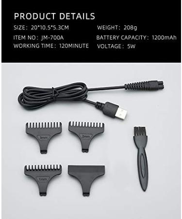 USB Rechargeable Electric Hair Trimmers for Men - Cordless Hair Clipper and Beard Trimmer Kit - Buy Online on GoSupps.com
