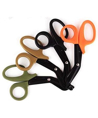 Frmarche 4pcs Military EMT Multifunction Outdoor Scissors EDC Emergency Shears for Medical First Aid Random Color