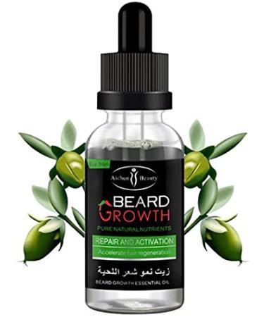 AICHUN BEAUTY Beard Oil 30ml - Pure Natural Nutrients with Grapefruit Seed Oil and Ginger for Healthy Mustache and Hair - Buy Online on GoSupps.com