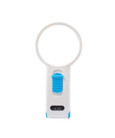 Led Magnifier Hd Optical White Glass 10x Portable Handheld for Old Man Reading Book Student Gift Illuminated Magnifing Glass Made in China