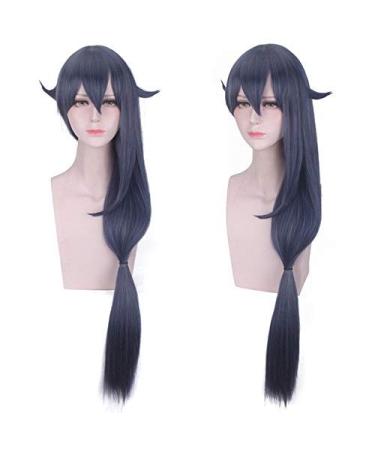 GJBXP Honkai Impact 3 Cosplay WIG Bronya Zaychik Kiana Kaslana Fuka Yae Sakura Theresa Apocalypse Braiding Ponytails Long Fake Hair Mix Silver Pink Dark Blue