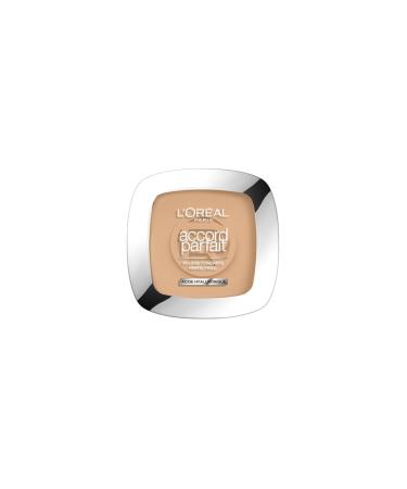 L'Or al Paris - Benefiting Perfecting Melting Powder - Enriched with Mineral Pigments & Hyaluronic Acid - All Skin Types - Perfect Match - Shade: Golden Beige (3.D) - 9g