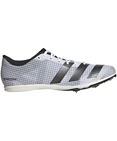 adidas Men's Distancestar Track Shoe 9.5 White/Night Metallic/Black