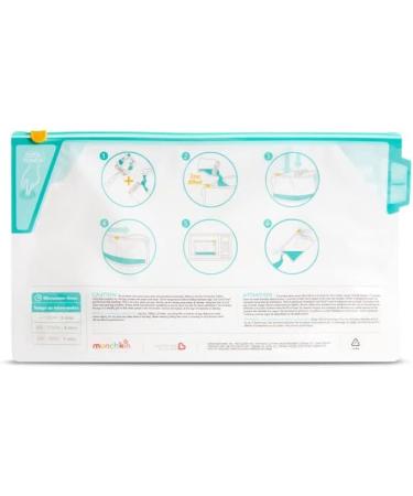 Munchkin Baby Bottle Sterilizer Bag - Travel-Friendly and Convenient (1 Bag) - Buy Online on GoSupps.com