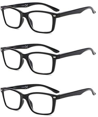 Suertree Blue Light Glasses | 3PC Anti-Blue Light Reading Glasses for Men & Women | 3.5x Diopter Visual Aid | Computer Optics Protection - Buy Online on GoSupps.com