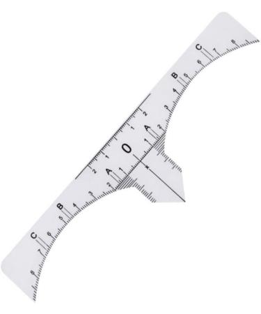 Healeved 20 Pcs Makeup Ruler Brow Ruler Sticker Eyebrow Guide Eyebrow Tools Eyebrow Stencil Disposable White - Buy Online on GoSupps.com