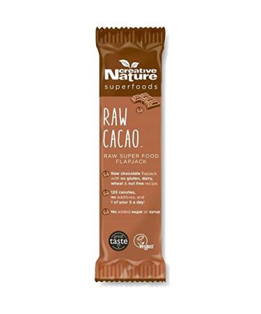 Creative Nature Raw Cacao Superfood Flapjack 38g (Pack of 4)