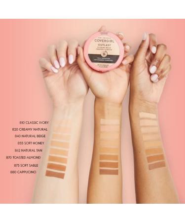 COVERGIRL Outlast Extreme Wear Pressed Powder 820 Creamy Natural - 0.38 oz - Buy Online on GoSupps.com