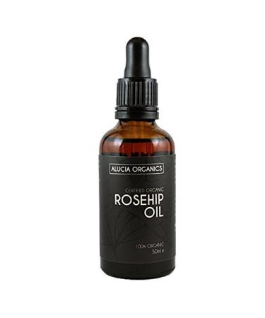 Alucia Organics Certified Organic CO2 Rosehip Oil - Pure Natural Co2 Extracted Certified Organic Vegan Cruelty Free for Skin Face Body (50ml) 50 ml (Pack of 1) - Buy Online on GoSupps.com
