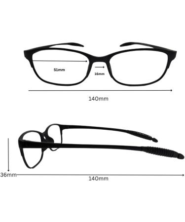 Advanced 3 Dioptria Reading Glasses - Lightweight Unisex Comfort | Quality Specs for Men & Women - Available in 1.0 - 4.0 Diopters - Buy Online on GoSupps.com