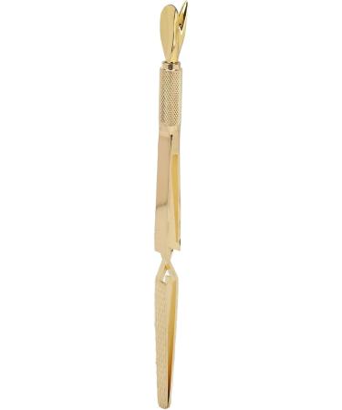 Nail Shaping Tweezers Double End Portable Nail Cuticle Pusher Stylish Look for Home (Gold) - Buy Online on GoSupps.com