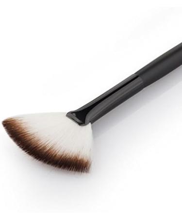 LyDia Small Black-White Fan Cheek Blusher/Blending/Face n Body Contour/Highlighter/Bronzer/Dust Makeup Brush - Buy Online on GoSupps.com