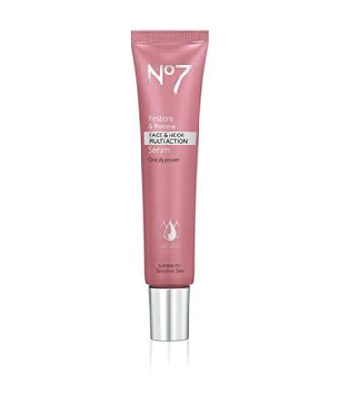 No7 Restore & Renew Face & Neck MULTI ACTION Serum 30ml
