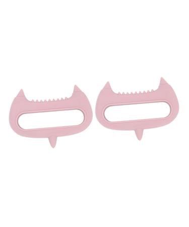 Magiclulu 2st acupuncture massage device Hand massager Head massage tools head massager scalp massager made of silicone scalp scratch peeling brushes peel gel pink main