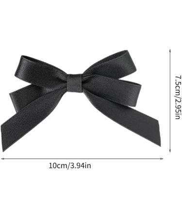 hgnxa Ribbon w Elegant 2000s Style Side Clip w Hair Clip Elaborate Gothic w Style Large wknot Balletcore Black - Buy Online on GoSupps.com