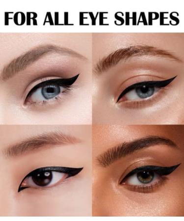 FENVIRN Eyeliner Stamp - 2 Count Winged Cat Eye Stamp, Long Lasting, Smudgeproof & Waterproof - Vegan & Cruelty-Free - Black - Buy Online on GoSupps.com