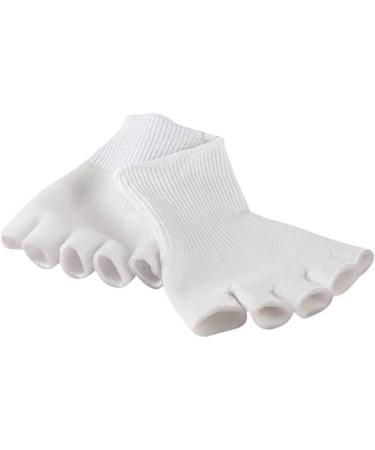 minkissy 3 Pairs 5 Women s Socks Features Socks for Women Womens Socks Ladies Socks Women Socks Women's Socks & Hosiery Non-Slip Sock Gel Sock Open-Toed Sock Moisturizing Pad White - Buy Online on GoSupps.com