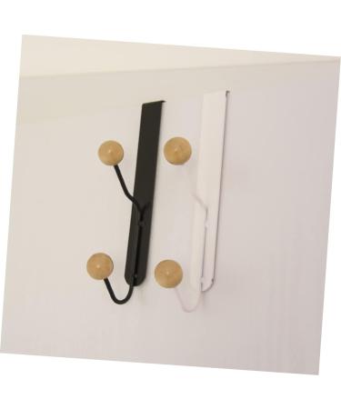 Baluue 3pcs Door Hook White Clothes Rack Purse Hangers Punch- Over The Door Hangers Wall Hanging Household - Buy Online on GoSupps.com