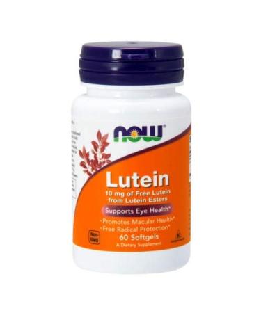 Now Foods Lutein 10 mg 60 Sgels (Pack of 3)
