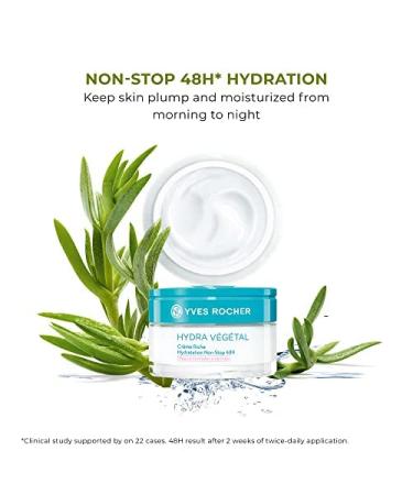 Yves Rocher 48-Hour Moisturizing Gel Cream for Normal to Combination Skin - 1.6 fl oz - Buy Online on GoSupps.com