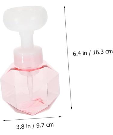 Fomiyes 2-Piece Flower Bubble Bottle - Refillable Hand Soap & Liquid Latex Makeup Cleaner | Outside-Proof Glass Tubing Device (9.7x9.7x16.3cm Pink) - International Shipping Available - Buy Online on GoSupps.com