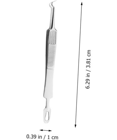 VINTORKY 3pcs Clip Blackhead Comedone Mole Removal Scissor Removal Tweezers Kit Stainless Steel Silver - Buy Online on GoSupps.com