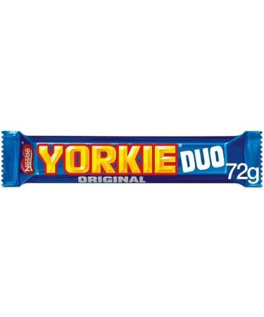 Chocolate Bar Bundle With Yorkie Milk Chocolate Bar Duo 72g x3 and Yorkie Chocolate Orange Bar Duo 72g x3 (6 Pack) - Buy Online on GoSupps.com