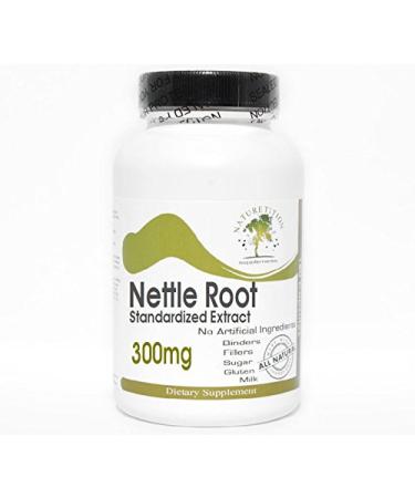 Nettle Root Standardized Extract 300mg 100 Capsules - No Additives Naturetition Supplements