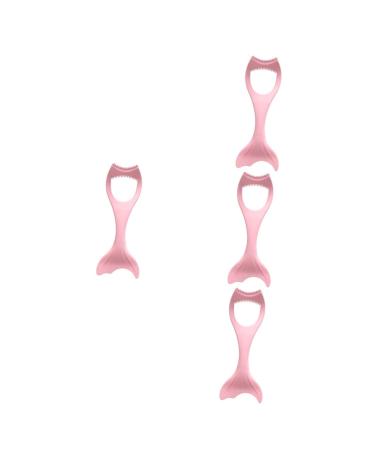 Housoutil Eyelash Applicator Tool 4pcs Eyeliner Auxiliary Artifact Lash Kit Silicone Eyebrow Stencil Eyeliner Applicator Tool 15X4.5CMx4pcs Pinkx4pcs