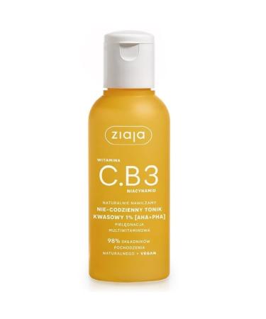 ZIAJA ZIAJA VITAMIN CB3 NIACINAMIDE TONIC 1 AHA+PHA FACIAL LOTION AND SPRAY W 120 ML
