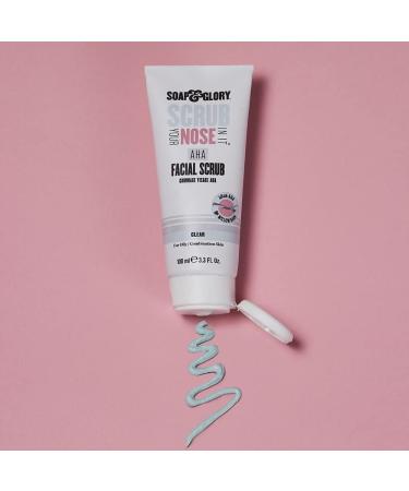 Soap & Glory Scrub Your Nose In It Exfoliating Face Scrub - Purifying Deep Pore Cleanser & AHA Exfoliant - 2 Minute T Zone Exfoliating Scrub (100ml) - Buy Online on GoSupps.com