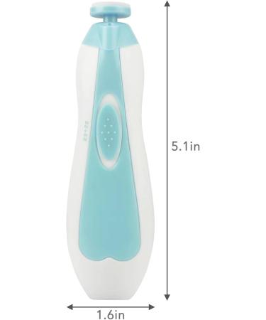 PandaEar Baby Nail Trimmer Newborn Electric Nail File Baby Nail Clippers Kit with Extra 6 Replacement Pads (Blue) - Buy Online on GoSupps.com