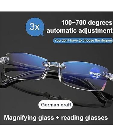 Jesshiny Autozoom Reading Glasses - Clear Focus & Automatic Adjustment for Presbyopia | Car Zoom Glasses for Men & Women (2 Pieces) - Buy Online on GoSupps.com