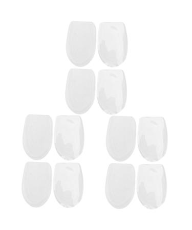 NOLITOY 6 Pairs Silicone Heightening Insole Shoes Cushion Inner Height Insoles Shoes Insoles for Height Heel Inserts Shoe Silicone Inserts Internal Heightening Protection Pad