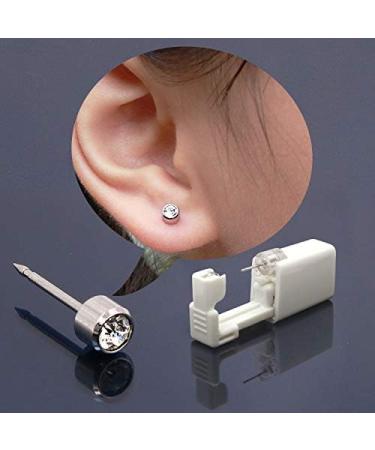 4 Pcs Disposable Sterile Ear Piercing Gun Unit Tool with Ear Stud Asepsis Pierce Kit - Buy Online on GoSupps.com