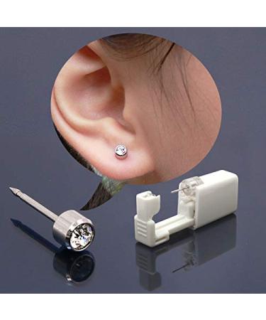 Trrut 2 Pcs Disposable Self Ear Piercing Gun Kit with Earring Studs - Easy and Safe Ear Piercing Tool - Buy Online on GoSupps.com