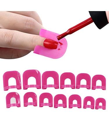 BaoST 26 Pcs Nail Polish Edge Anti-Flooding Template Clips - Reusable Spill Proof Manicure Protector Cover - Buy Online on GoSupps.com