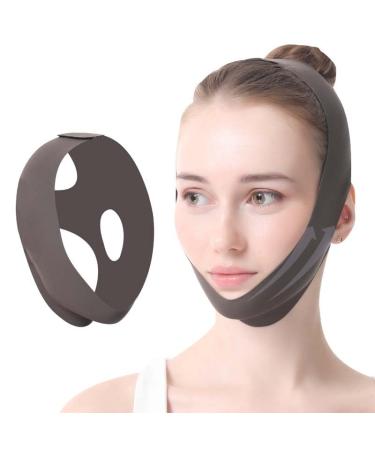 Chin Strap for CPAP Users adjustable breathable anti-snoring device anti-snoring chin strap effective in reducing snoring comfortable sleep anti-snoring strap for both men and women (black)