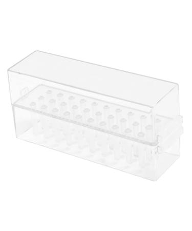 POPETPOP Nail Art Storage Box Nail Drills for Acrylic Nails Professional Drill Bits for Nails Hex Socket Organizer Nail Art Salon Goods Hex Magnetic Holder Nail Manicure Tool Abs