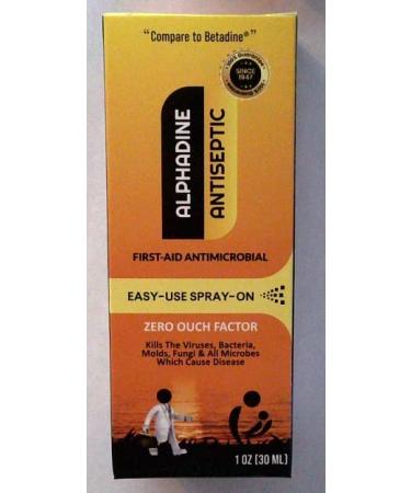 Alphadine Antiseptic First Aid Antimicrobial Spray