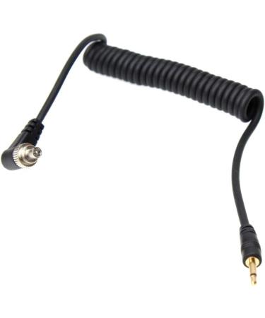 Foto&Tech 2.5mm Male Flash PC Sync Coiled Cable w/ Screw Lock - 12-34 Inch Stretch | Trigger Studio Light Cable - Buy Online on GoSupps.com