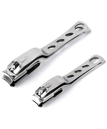 UNbit Nail Clipper Adult Nail Clippers Stainless Steel Silver Nail Clippers 9.5cm 360 Degree Rotating Stainless Steel Nail Clippers - Buy Online on GoSupps.com