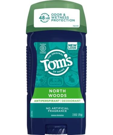 Tom's of Maine Antiperspirant Deodorant for Men - North Woods 2.8 oz | Natural Long-Lasting Protection | Shop Internationally - Buy Online on GoSupps.com