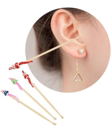 10Pcs Cartoon Bamboo Earpick Spoon Set for Dolls - Safe Earwax Removers - Buy Online on GoSupps.com