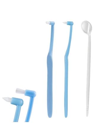 End Tuft toothbrush set round toothbrush pointed toothbrush intraoral level oral hygiene kit for braces caries tooth gap tartar wisdom teeth oral creavice deep dleaning toothbrush