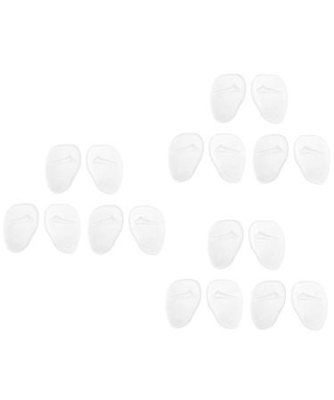 FOMIYES 9 Pairs Silicone Forefoot Pad Arch Support Shoe Insole Reusable Arch Cushion Clear Pumps High Heel Cushion Pads Forefoot Cushion Half Size Pad Pu Polyurethane White Miss Non-Slip