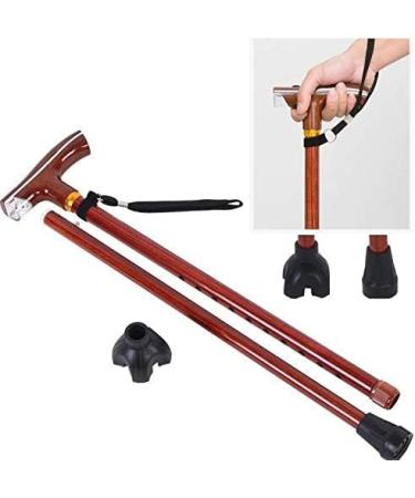 Walking Stick Adjustable Trekking Crutch Aluminium Alloy Multi-Function Telescopic Flashlight Lightweight Cane Walking Stick Cane for Elderly Handmade Smooth Sailing - Buy Online on GoSupps.com