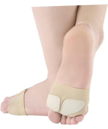 Gatuida Forefoot Guard: Metatarsal Pads & Dance Socks for Comfort & Support - Ideal for Yoga Ballet & Exercise (Beige S - Buy Online on GoSupps.com