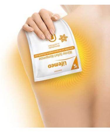 Buy LIFEMED Heat Soothing Compress 6-Pack - Instant Relief for Tension & Sore Muscles | White Size S - International Shipping Available - Buy Online on GoSupps.com