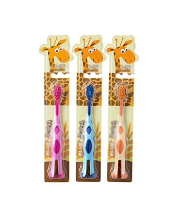 SUICRA Toothbrushes Single Giraffe Superfine Soft Toothbrush Cartoon Household Toothbrush
